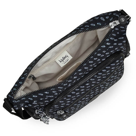 Kipling Gabbie Small Printed Çapraz Askılı Çanta Mavi Beyaz | TR 2066SG